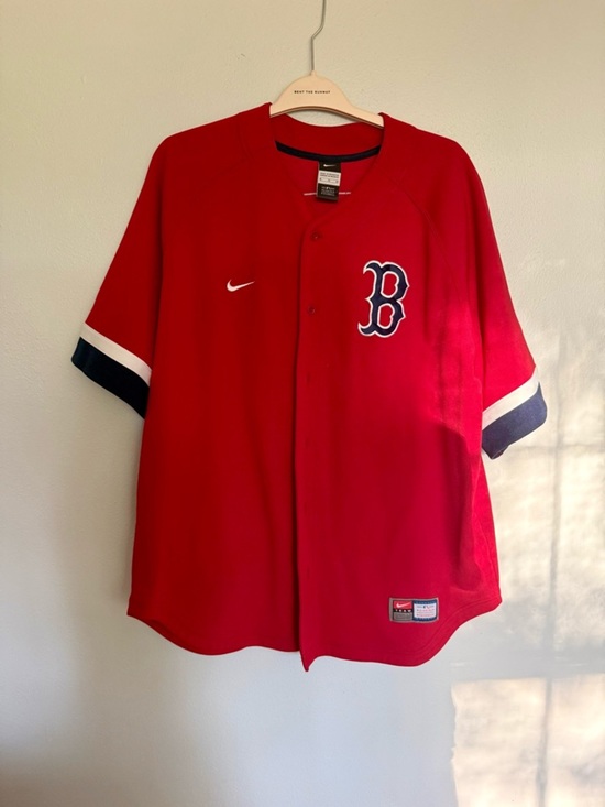 Nike Other - Nike Red Boston Pedroia Baseball Jersey